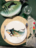 The Culinary Catch no.3 The Nightlife Catch - set of 4 dinner plates