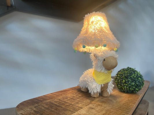 Alma – Alpaca tafellamp met LED – Happy Lamps
