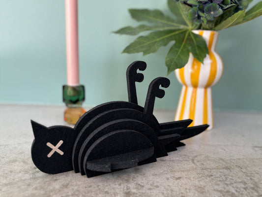 Dooie Mus XL – Zwart (310 × 154 mm)