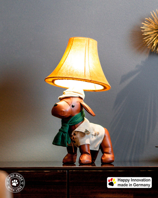 Spike – De zelfverzekerde jachthond – Tafellamp met LED – Happy Lamps