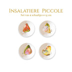 La Dolce Vita di una Farfalla – Picnic Salads | Set of 4 Porcelain Bowls