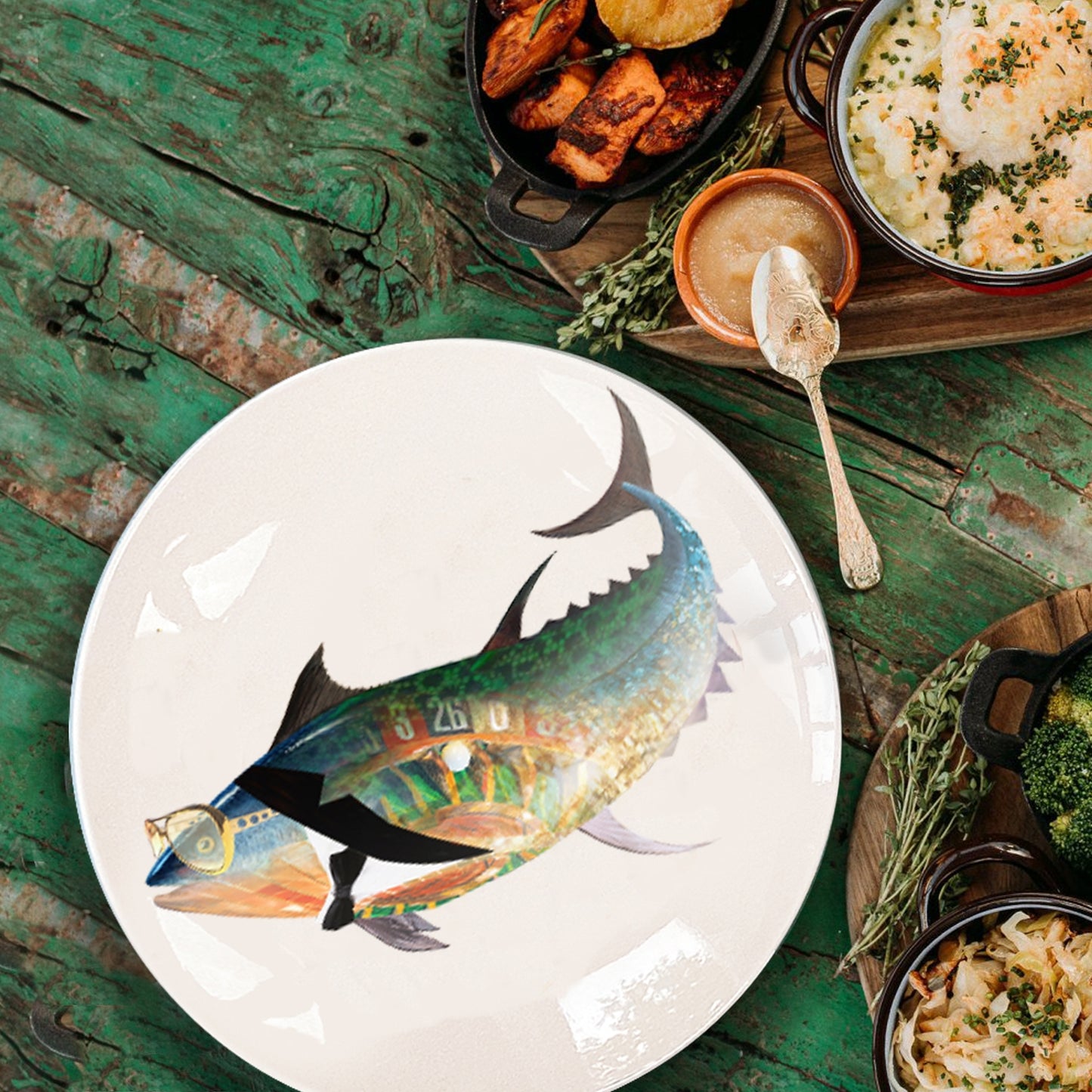 The Nightlife Catch Giftset deel 3 - set van 4 dinerborden