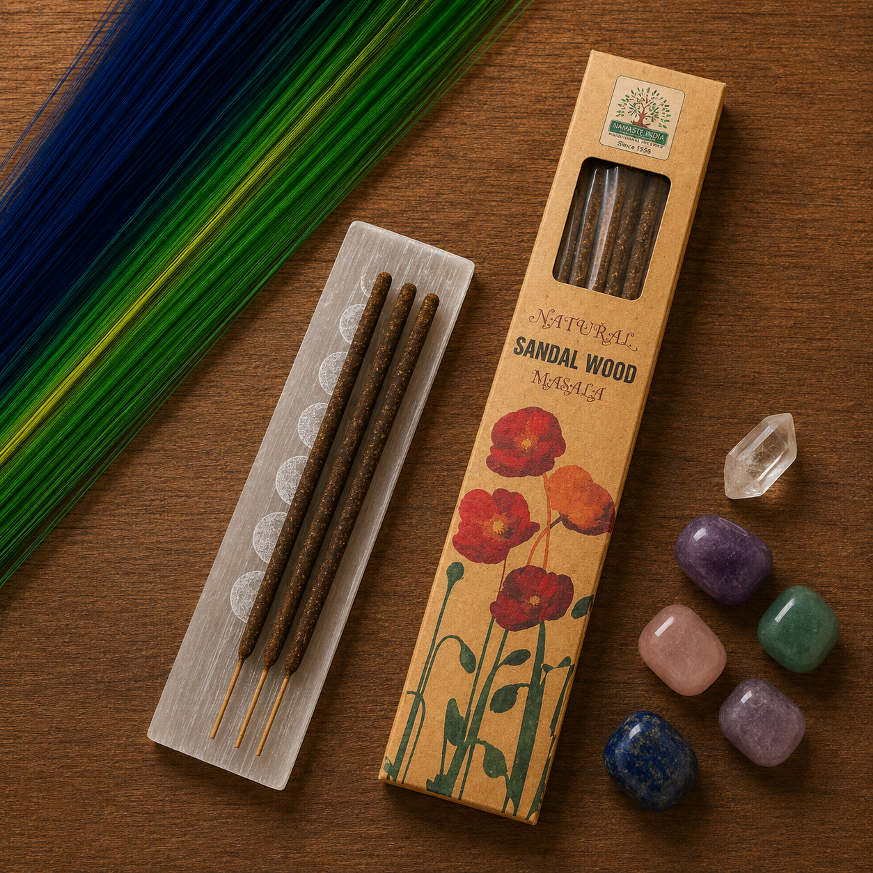 Natural Sandal Wood Masala Smudge Wierook