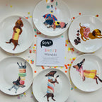 Sweet Wieners - Set of 6 cake plates