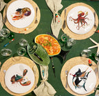 The Culinary Catch No. 1 – set of 4 dinner plates