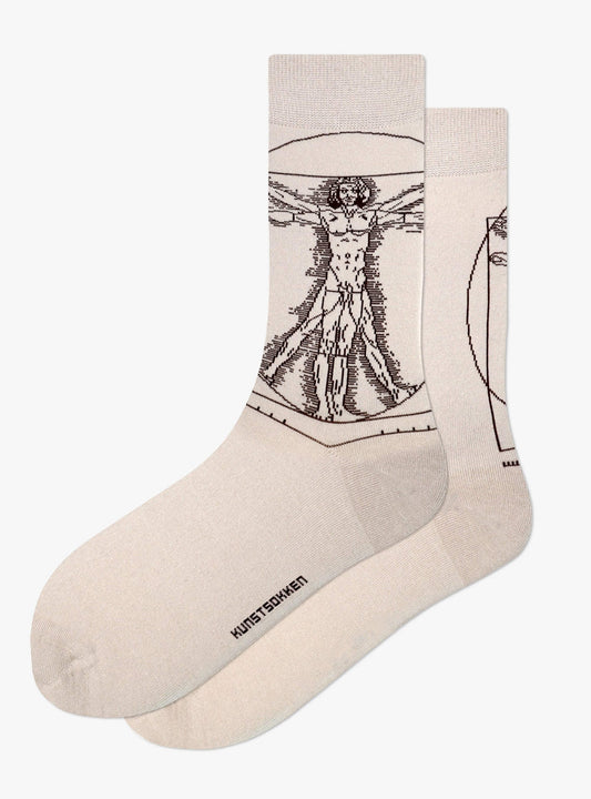 Leonardo da Vinci – Vitruvian Man Sokken