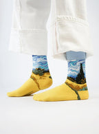 Vincent van Gogh – Wheatfield with Cypresses Art Socks