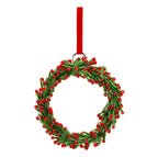 Kersthanger Krans van Glas – Groen/Rood