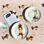 Sweet Wieners - Set of 6 cake plates