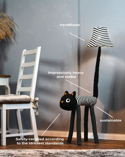 Luna – De lieve kat vloerlamp met LED – Happy Lamps