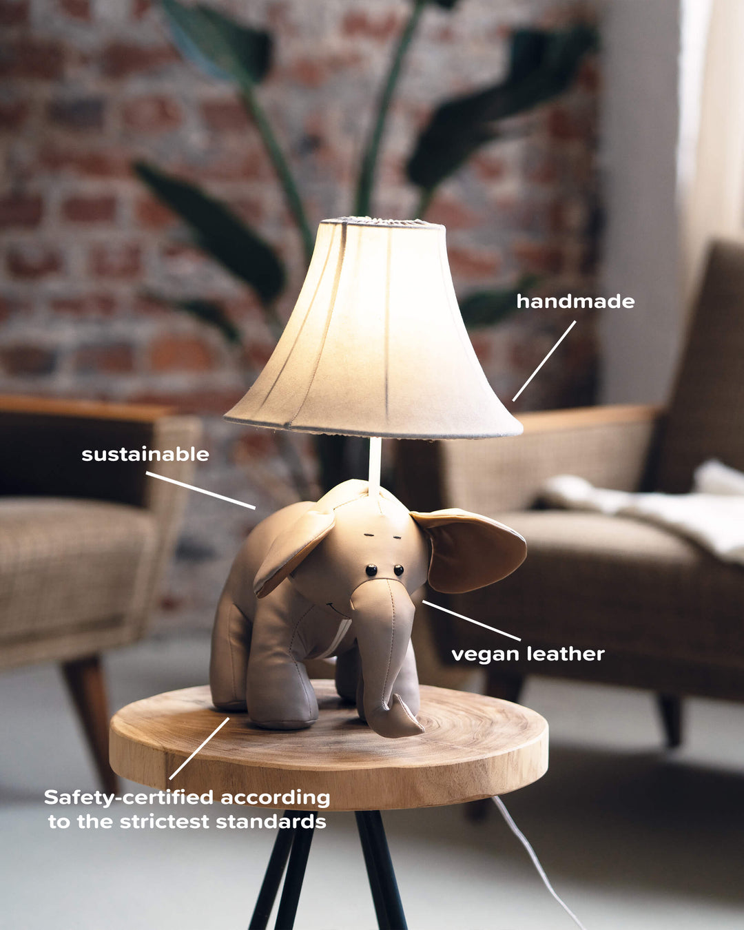 Bobby – De vriendelijke olifant tafellamp met LED – Happy Lamps
