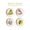 La Dolce Vita di una Farfalla – Piatti Fondi | Set of 4 Deep Plates