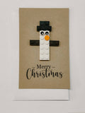 LEGO Sneeuwpop Kerstkaart – Merry Christmas