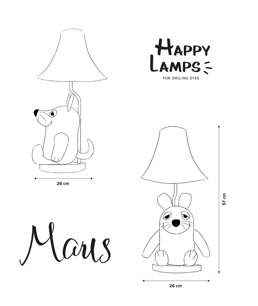 Muis – Sendung mit der Maus – Tafellamp met LED – Happy Lamps