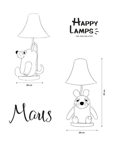 Muis – Sendung mit der Maus – Tafellamp met LED – Happy Lamps