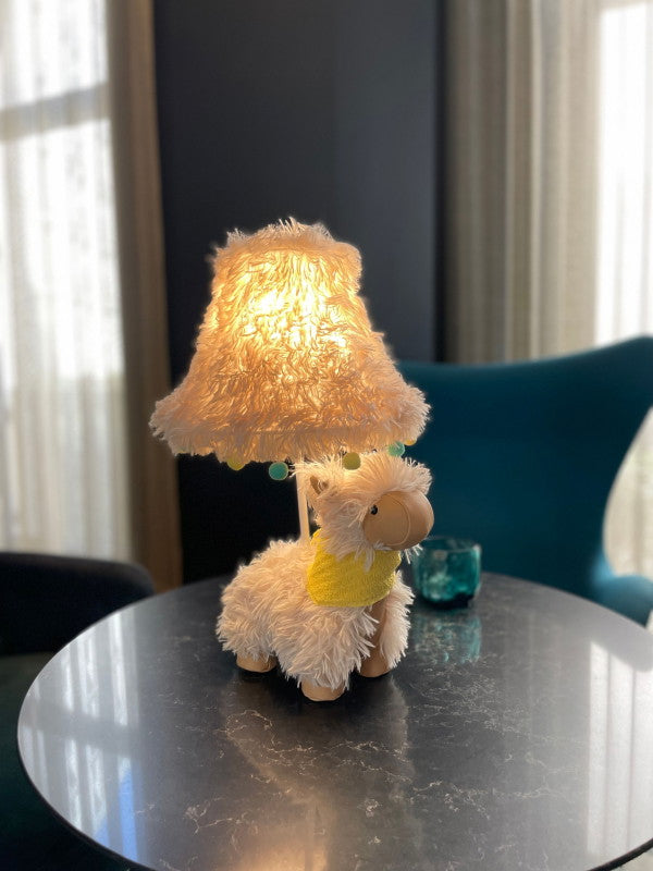 Alma – Alpaca tafellamp met LED – Happy Lamps