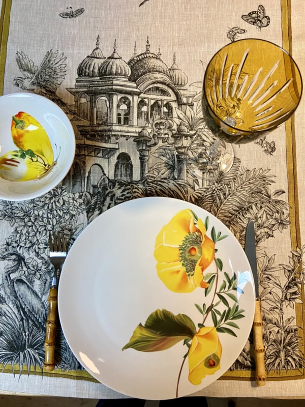 Botanical Wonders | Set van 4 Dinerborden