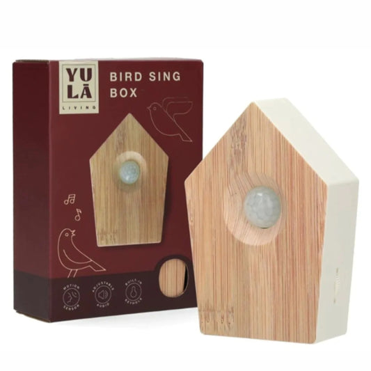 YULA Living Geluidbox met Vogelgeluiden - Met Sensor - Houtlook