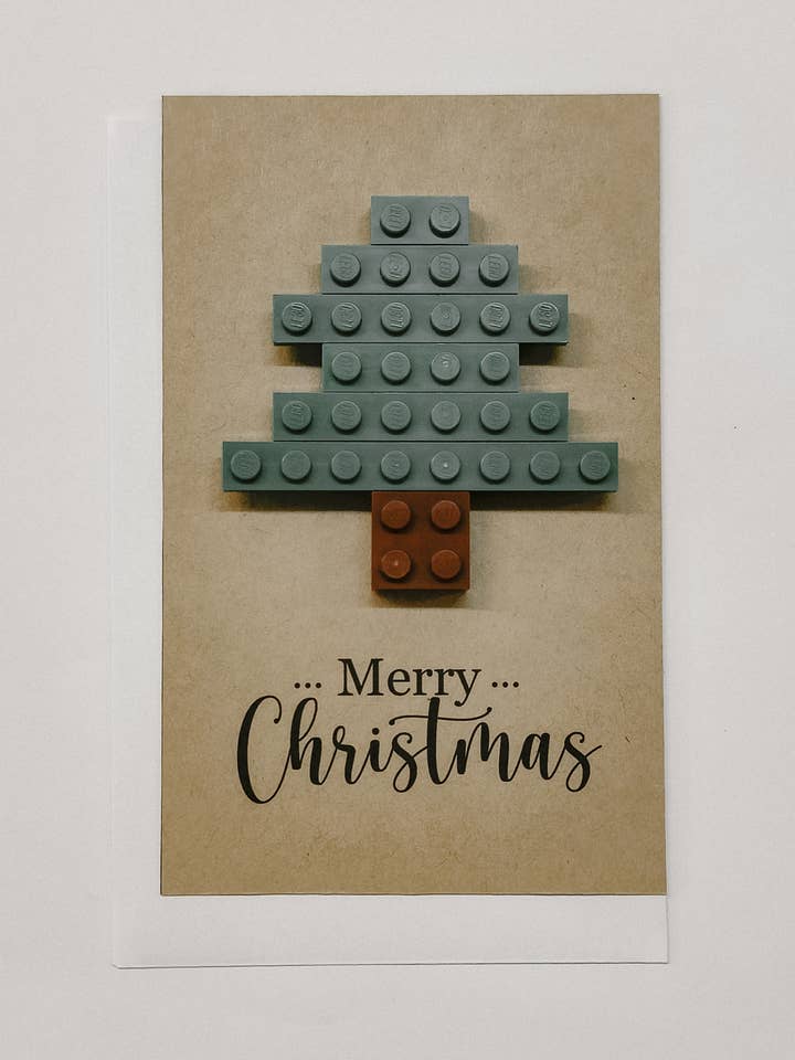 LEGO Kerstboom Kerstkaart – Merry Christmas