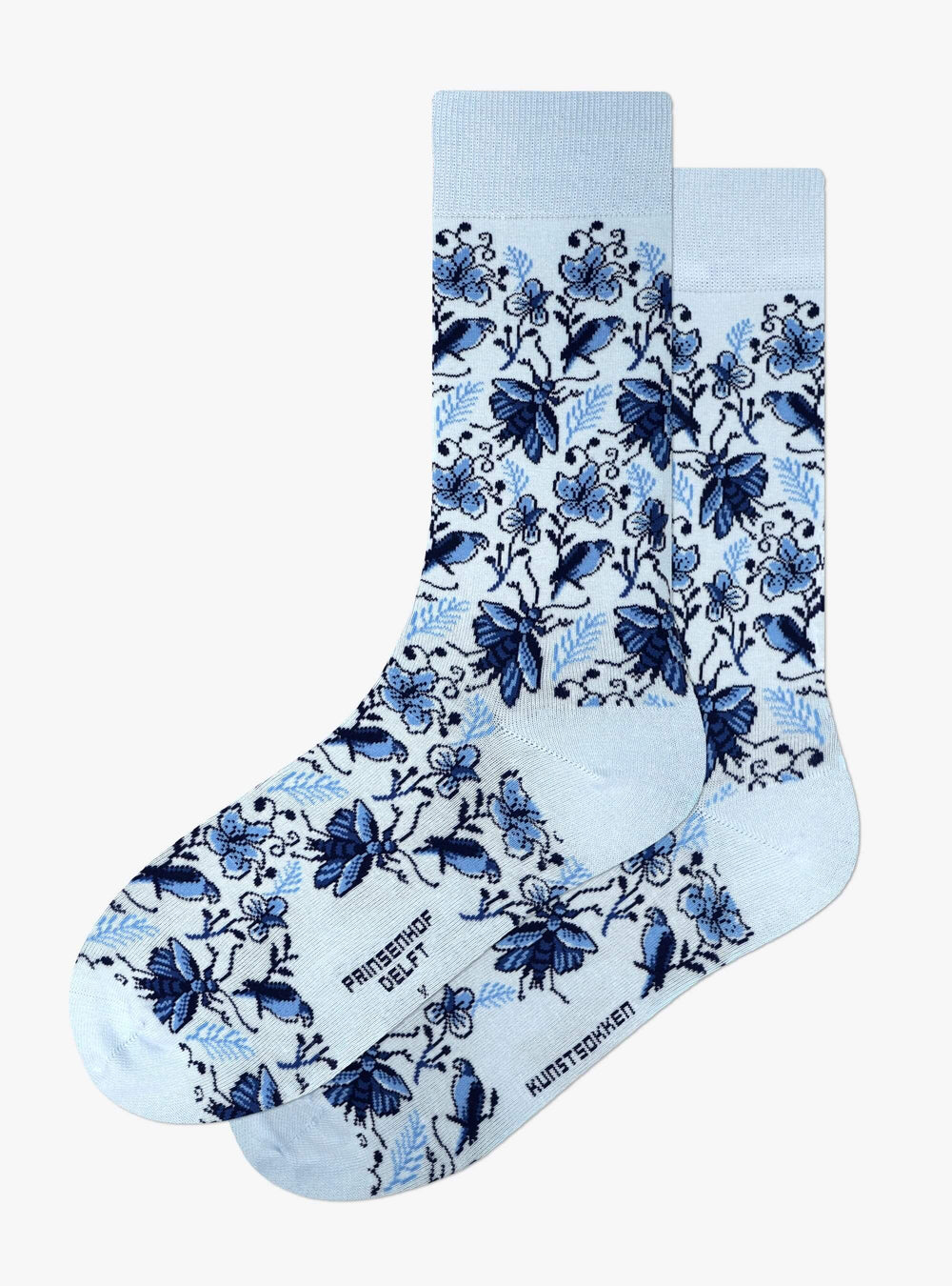 Delft Blue – Birds and Insects From De Grieksche A Art Socks