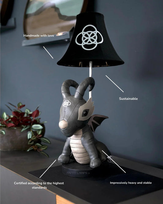 Black Dragon – De stoere draak tafellamp met LED – Happy Lamps