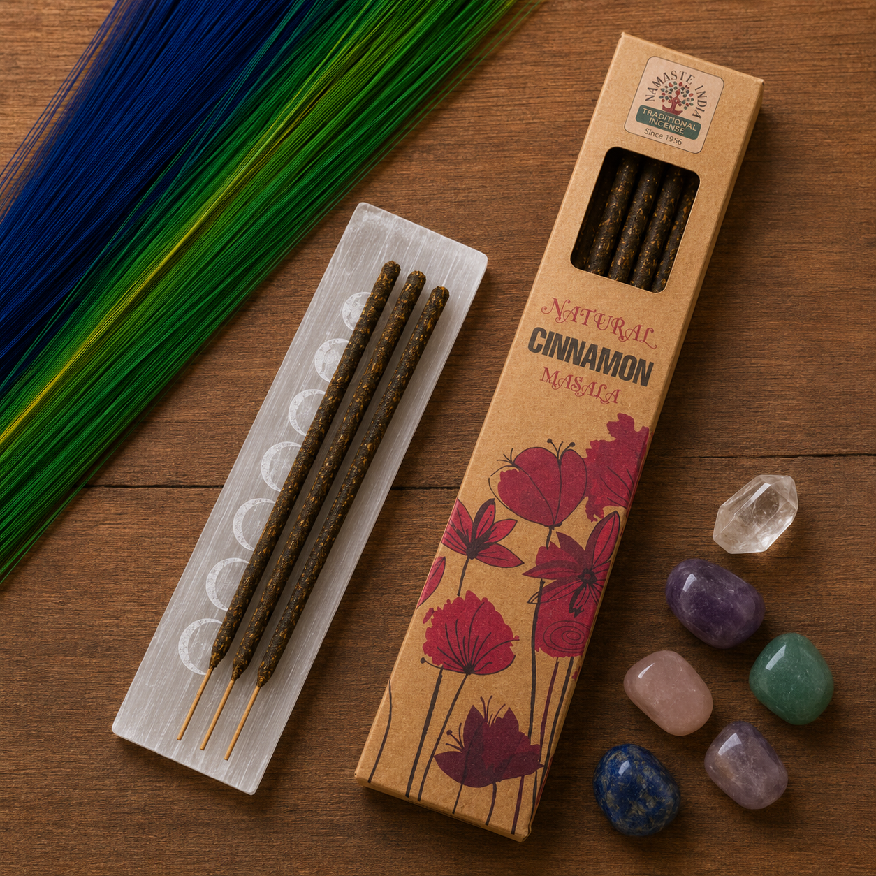 Natural Cinnamon Masala Smudge Wierook – Namaste india