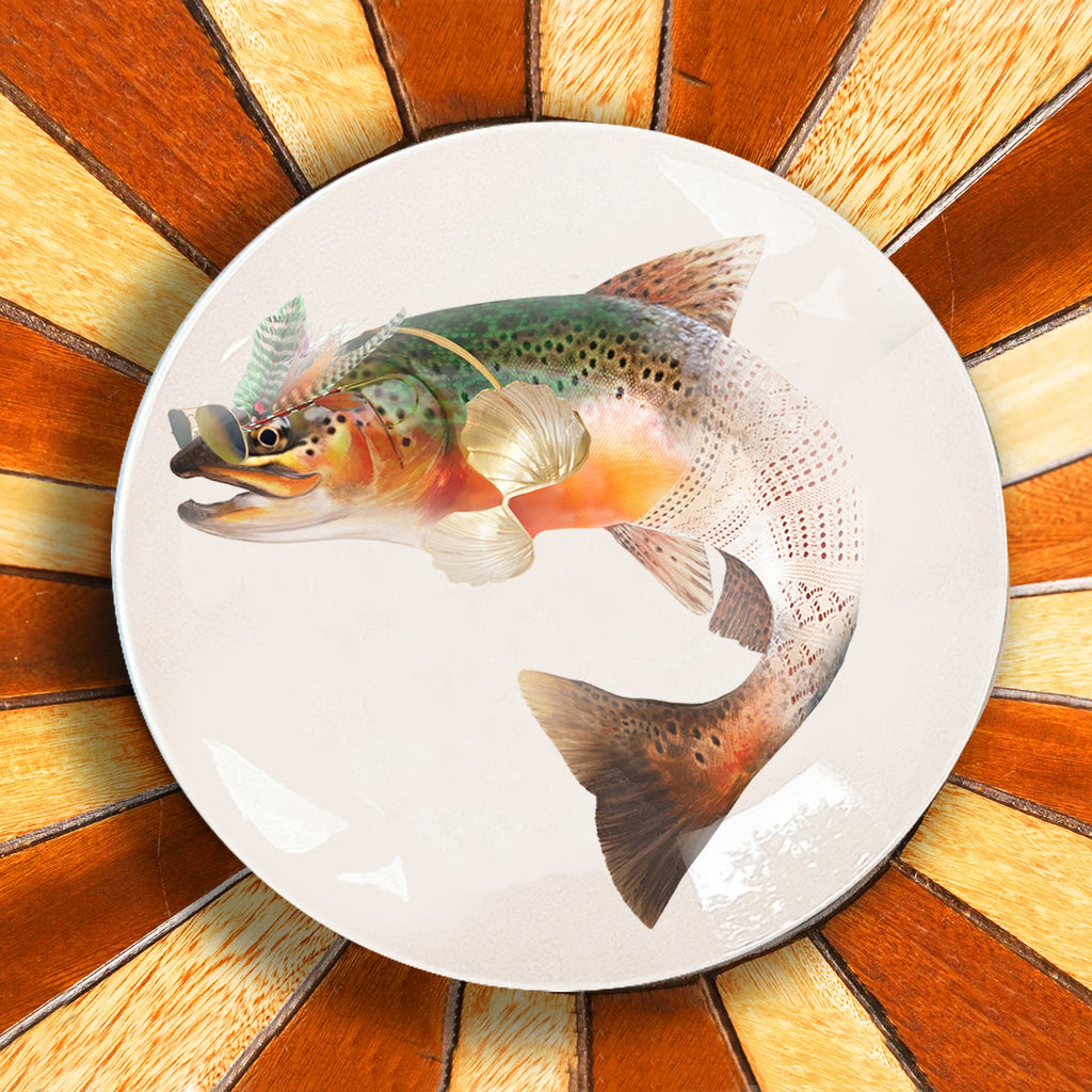 The Culinary Catch no.2 The Sunset Catch – set of 4 dinner plates
