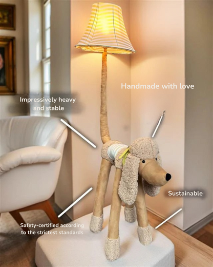 Bello – De trouwe poedel vloerlamp met LED – Happy Lamps