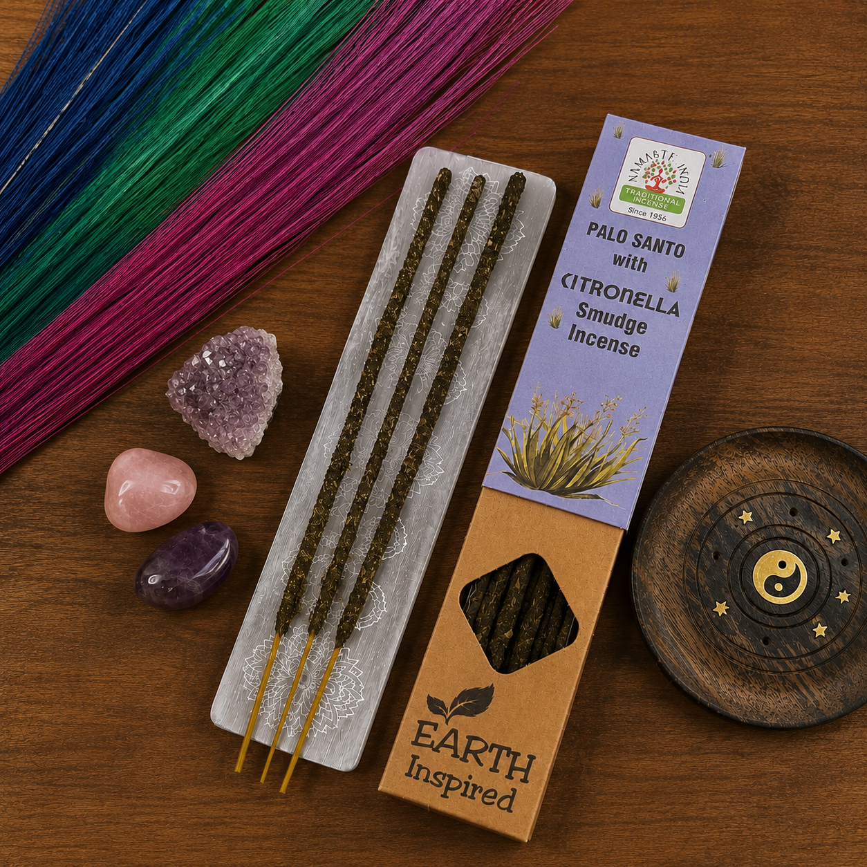 Palo Santo & Citronella Smudge Wierook – Namaste India