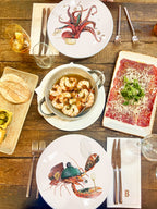 The Culinary Catch No. 1 – set of 4 dinner plates
