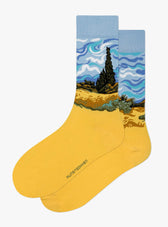 Vincent van Gogh – Wheatfield with Cypresses Art Socks