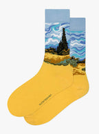 Vincent van Gogh – Wheatfield with Cypresses Art Socks