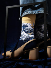 Hokusai - The Great Wave off Kanagawa Art Socks