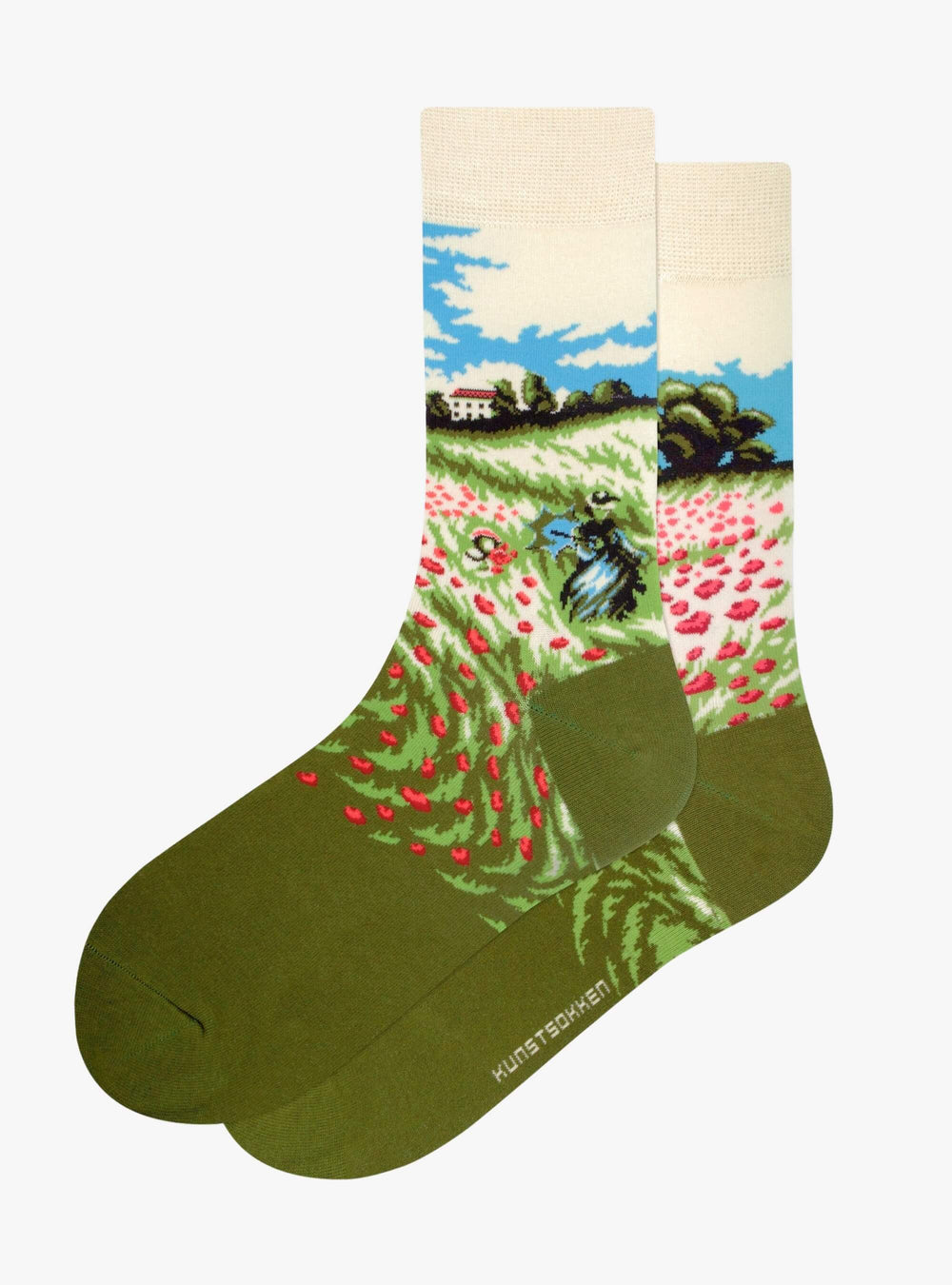 Claud Monet - Klaprozen Kunstsokken