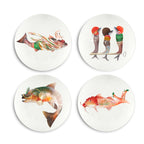 The Culinary Catch no.2 The Sunset Catch – set of 4 dinner plates