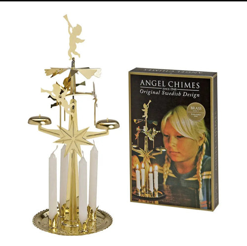 Angel Chimes – Goud | Zweedse Kandelaar met Kaarsen