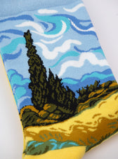Vincent van Gogh – Wheatfield with Cypresses Art Socks