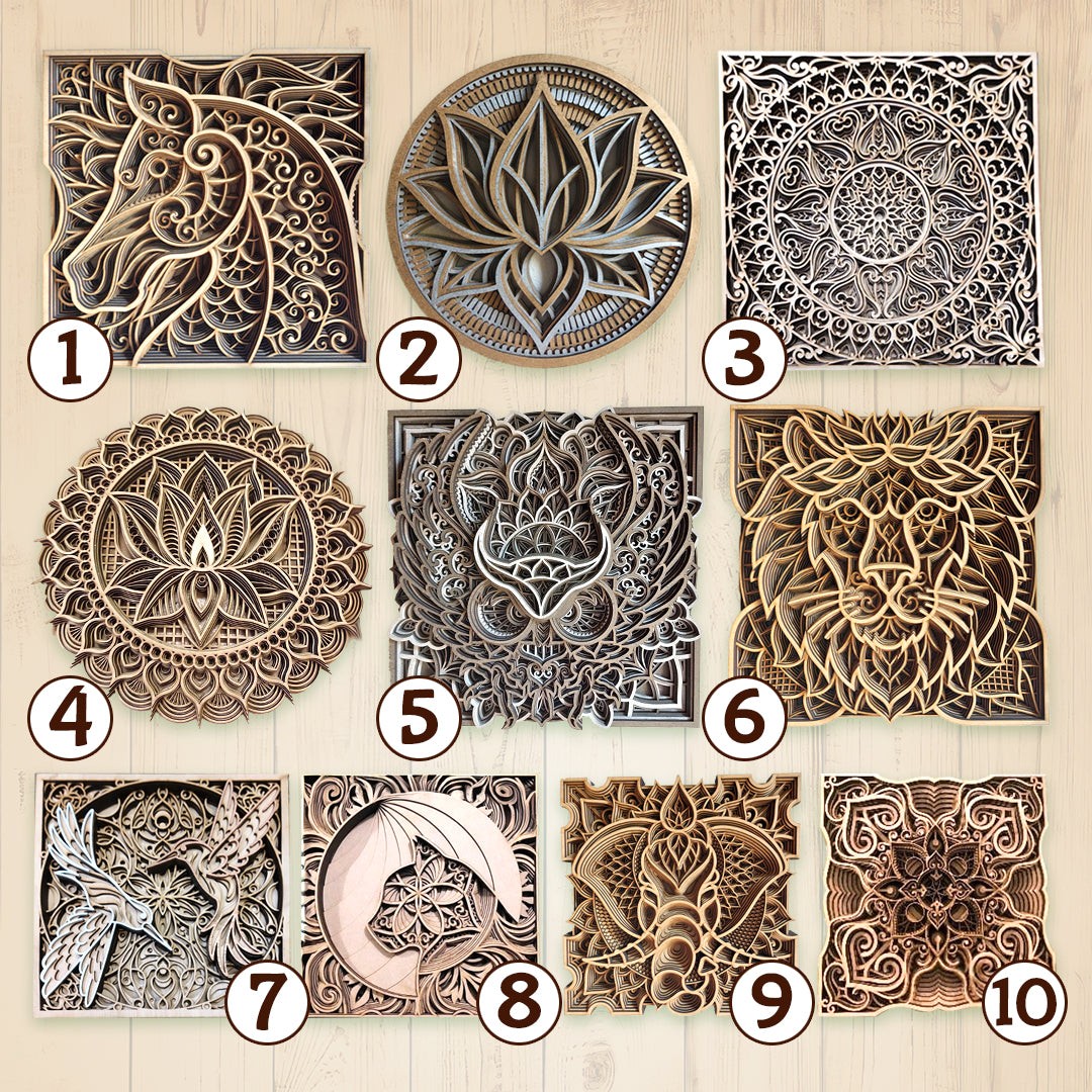 Workshop for Unique Wall Decoration: Create Your Own 3D Wooden Mandala - June 15